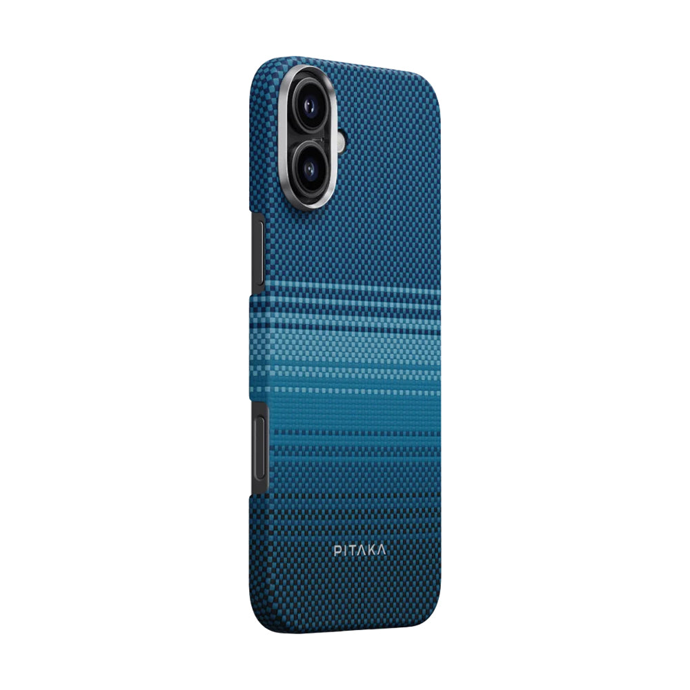 Pitaka Tactile Woven Sunset-Moonrise Serisi iPhone 16 Plus M-safe Şarj Özellikli Aramid Fiber Moonrise Kılıf Pitaka Tactile Woven Sunset-Moonrise Serisi iPhone 16 Plus M-safe Şarj Özellikli Aramid Fiber Moonrise Kılıf